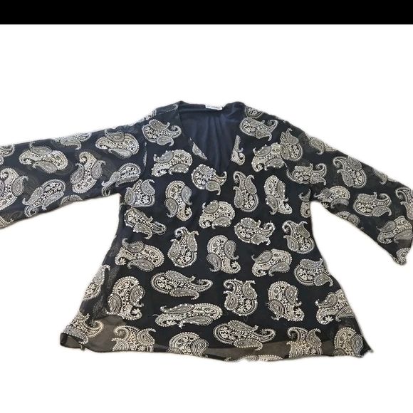 VTG Y2K Paisley Beaded Top ✨ Bling Party Girl Holiday New Year Glam Lined Barbie - Picture 5 of 13